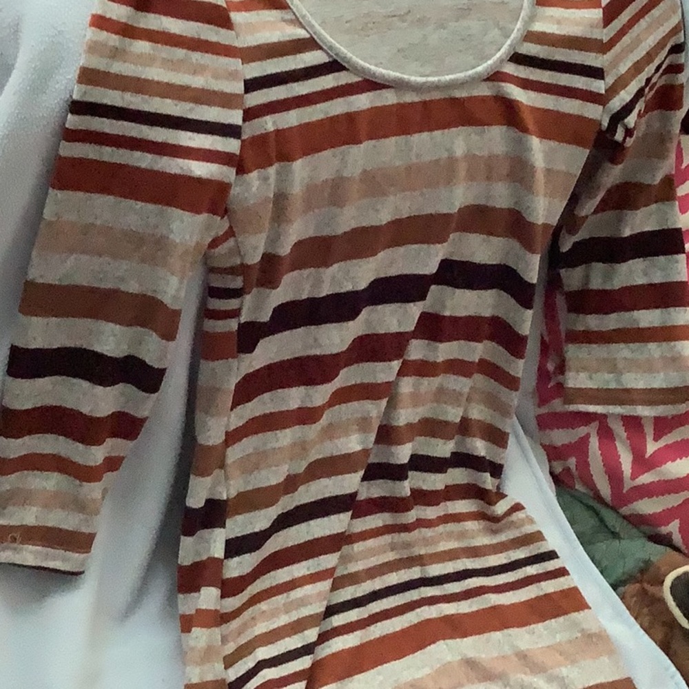 Gray neutral color medium size dress with long sleeves